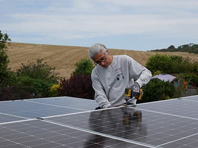 Solar panel installation
